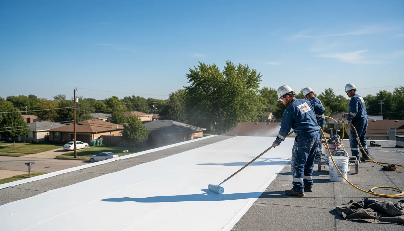 Commercial roof coating in Donegal, PA near me